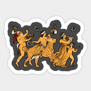 Dyonisos procession Sticker